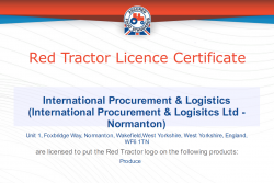 Red Tractor Certificate