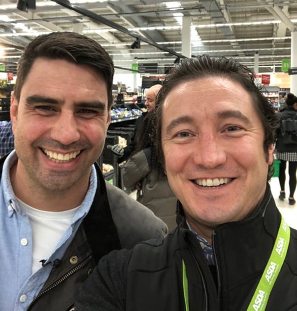 Gary with Chris Bavin from The One Show