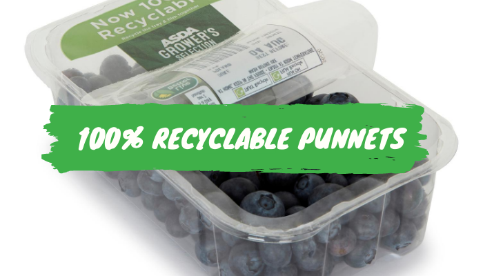 Asda recyclable blueberry punnets - news image